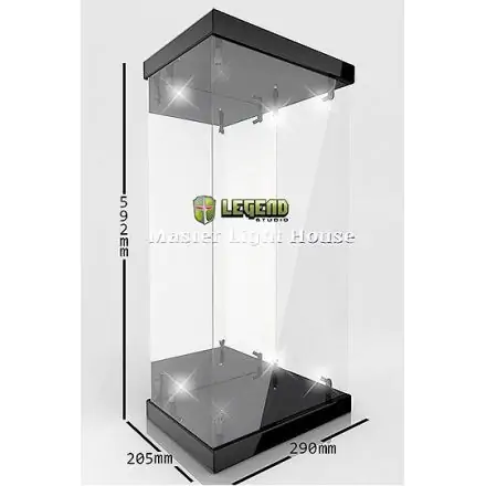 Master Light House Acrylic Display Case Lightning for 1/4 Action Figures (black) termékfotója