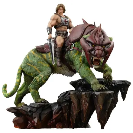 Masters of the Universe Art Scale 1/10 He-Man and Battle Cat szobor figura 33 cm termékfotó
