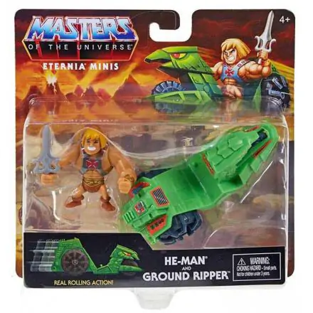 Masters of the Universe Origins Eternia Minis He-Man and Ground Ripper figura termékfotó
