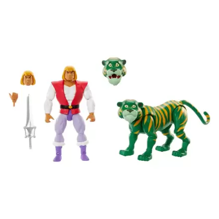 Masters of the Universe Origins Prince Adam & Cringer Cartoon Collection 2 db-os akciófigura csomag 14 cm termékfotója