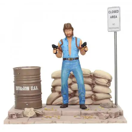 Invasion U.S.A. PVC Deluxe Set Matt Hunter Diorama Chuck Norris szobor figura 18 cm termékfotó