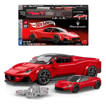 Mattel Brick Shop Hot Wheels Speed Series 1/32 Maserati MC20 építőkészlet termékfotó