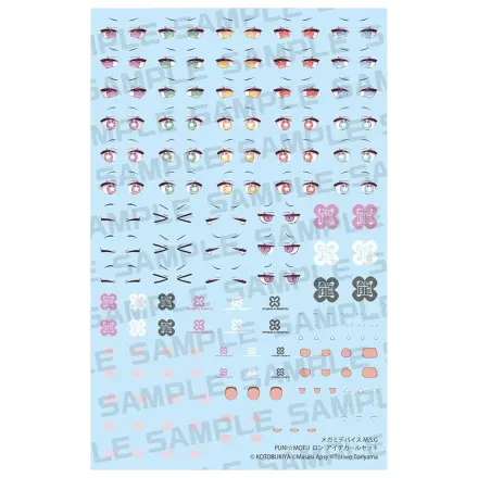 Megami Device 1/1 M.S.G Puni Mofu Long Eye Decal Set Műanyag modell készlet kiegészítő csomag termékfotó