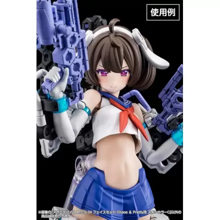 Megami Device M.S.G 04 Face Chaos & Pretty Skin Color C akciófigura kiegészítő csomag termékfotó
