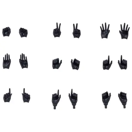 Megami Device M.S.G. 1/1 09 Hand Set Skin Color Black Műanyag modell készlet kiegészítő csomag termékfotó