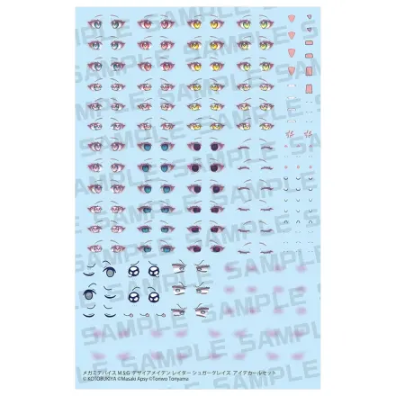 Megami Device M.S.G. 1/1 Desire Maiden Raider Sugar Glaze Eye Decal Set 1Műanyag modell készlet kiegészítő csomag  termékfotó