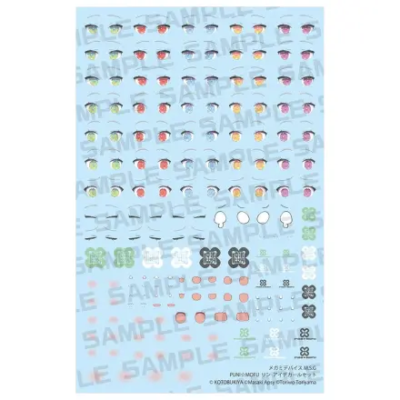 Megami Device M.S.G. 1/1 Puni Mofu Lin Eye Decal Set Műanyag modell készlet  kiegészítő csomag termékfotó