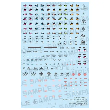 Megami Device M.S.G. Yggdrasis Garm Ripper Avalanche Eye Decal Set Műanyag modell készlet kiegészítő csomag termékfotó