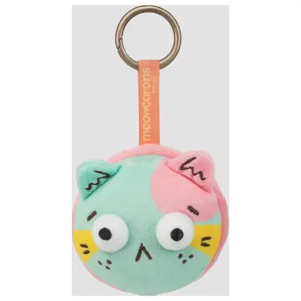 Meowcaron plüss cipzárdísz/táskadísz Scared 7 cm termékfotó