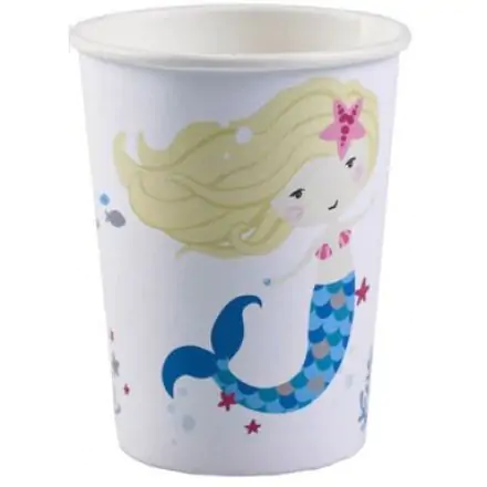 Mermaid, Sellő papír pohár 8 db-os 250 ml termékfotó