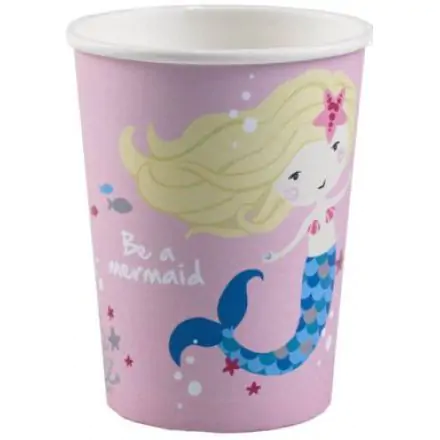 Mermaid, Sellő papír pohár 8 db-os 250 ml termékfotó