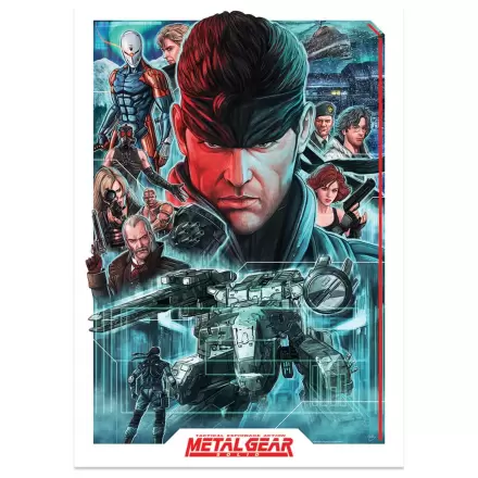 Metal Gear Solid Art Print Montage Limitált kiadás 42 x 30 cm termékfotó