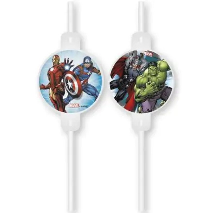 Mighty Avengers, Bosszúállók papír szívószál, 4 db-os szett FSC termékfotó