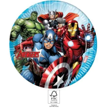 Mighty Avengers, Bosszúállók papírtányér 8 db-os 23 cm FSC termékfotó