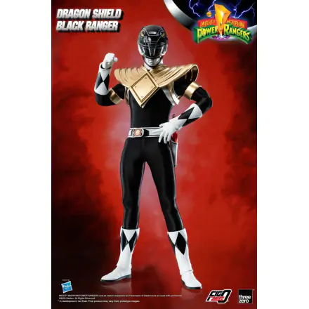 Mighty Morphin Power Rangers FigZero 1/6 Dragon Shield Black Ranger akciófigura 35 cm termékfotó