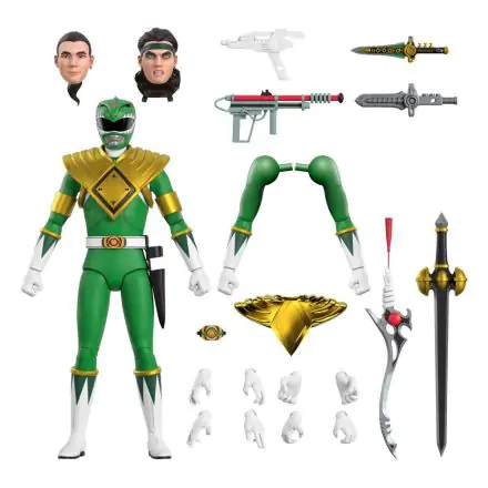 Mighty Morphin Power Rangers Ultimates Green Ranger akciófigura 18 cm termékfotója