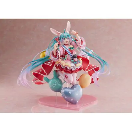 Miku Hatsune 1/7 Miku Hatsune Birthday 2021 (Pretty Rabbit Ver.) by Spiritale PVC szobor figura 21 cm termékfotója