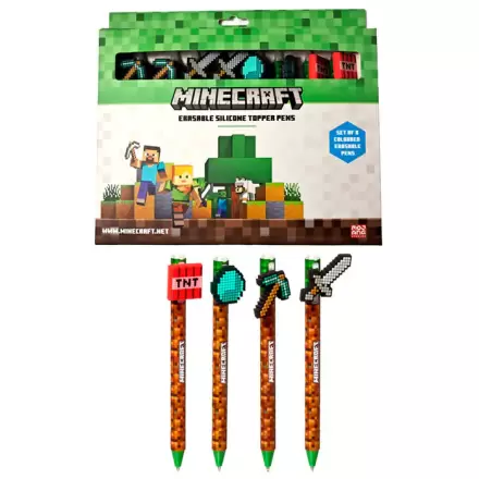 Minecraft 8 db-os Színes, radírozható toll csomag termékfotó