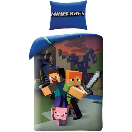 Minecraft ágyneműhuzat 140×200cm, 70×90 cm termékfotó