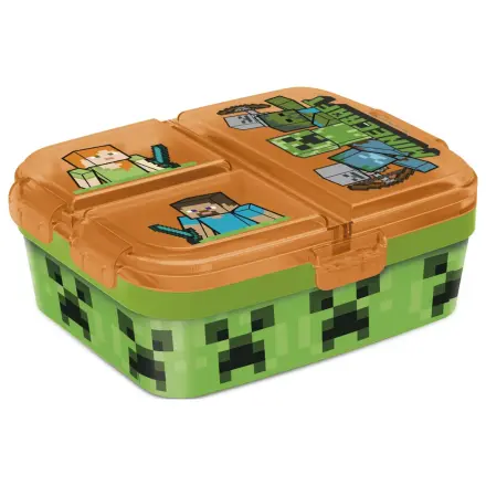 Minecraft Battle több rekeszes uzsonnás doboz, szendvicsdoboz XL termékfotó