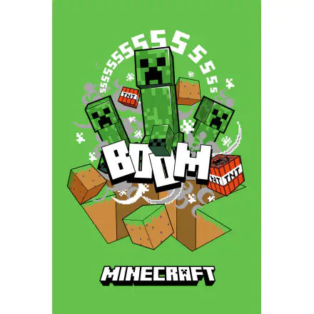 Minecraft Boom Creeper polár takaró 100*150cm termékfotó