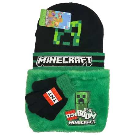 Minecraft Boom Deluxe gyerek sapka, sál és kesztyű szett  termékfotó