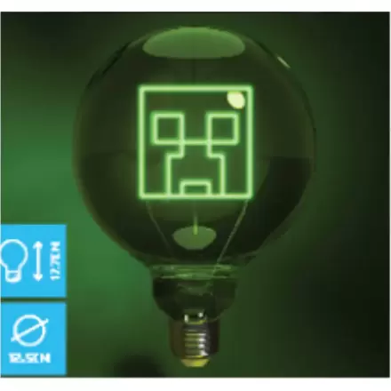 Minecraft Creeper Neon LED lámpa termékfotója