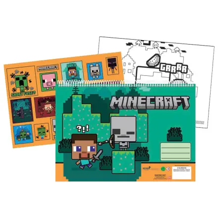 Minecraft Creepers Need Hugs A/4 spirál vázlatfüzet 40 lapos matricával termékfotó