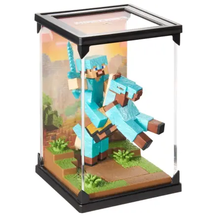 Minecraft figura Diorama Diamond Armor Steve and Horse 18 cm termékfotó