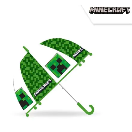 Minecraft gyerek átlátszó félautomata esernyő Ø70 cm termékfotó
