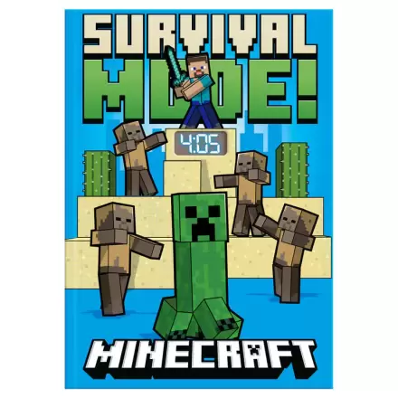 Minecraft jegyzetfüzet órával termékfotója