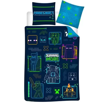 Minecraft mikroszálas ágyneműhuzat 90cm termékfotó