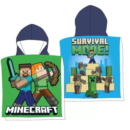 Minecraft microfibre poncho beach towel termékfotója