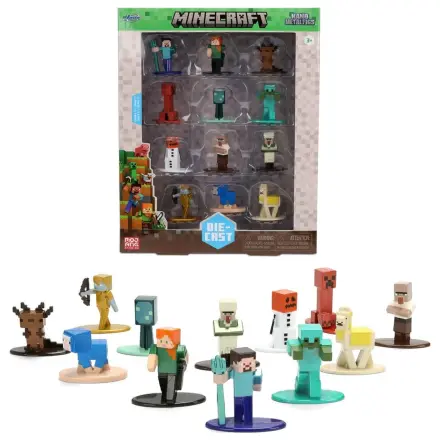 Minecraft Nano Metalfigs 12 db-os Mini figura csomag termékfotó
