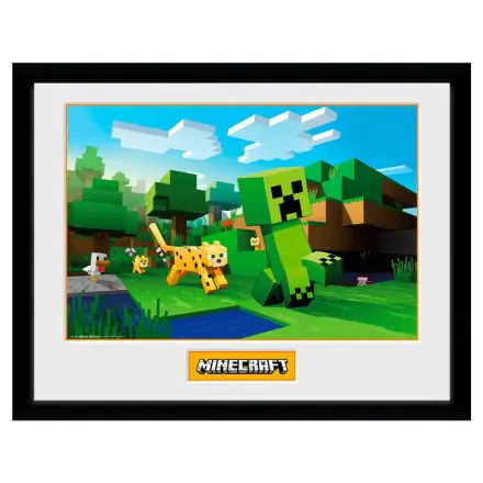 Minecraft Ocelot Chase bekeretezett poszter termékfotó