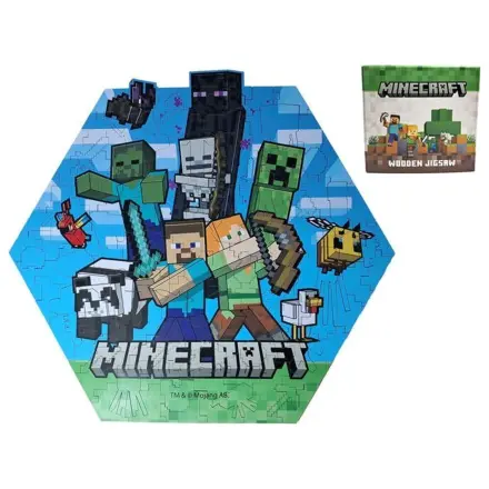 Minecraft Shaped puzzle 130pc termékfotó