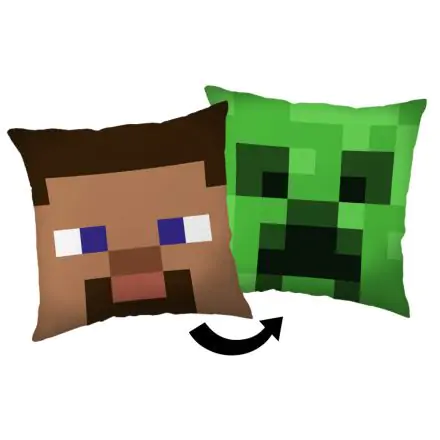 Minecraft Steve Creeper párna, díszpárna 40*40 cm termékfotó