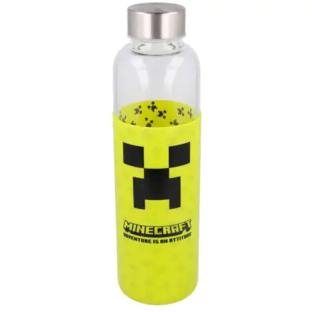 Minecraft szilikon borítású üvegpalack kulacs 585ml termékfotója