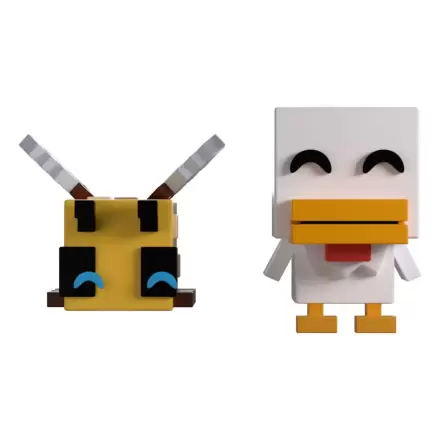 Minecraft Vinyl figurák Bee and Chicken Monitor Buddiez termékfotó