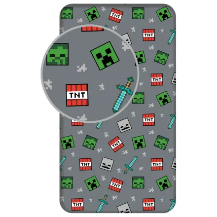 Minecraft We Got This gumis lepedő 90x200 cm termékfotó