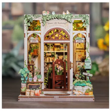 MINIATURE HOUSE DIY Green Life Bookshop LED Light építőkészlet 196 db termékfotó
