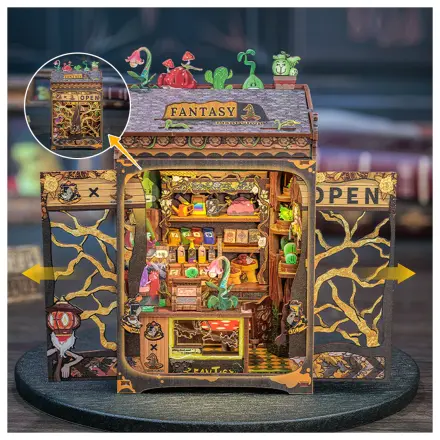 MINIATURE HOUSE Fantasy Plant Shop + LED Light DIY építőkészlet 146 db-os termékfotó