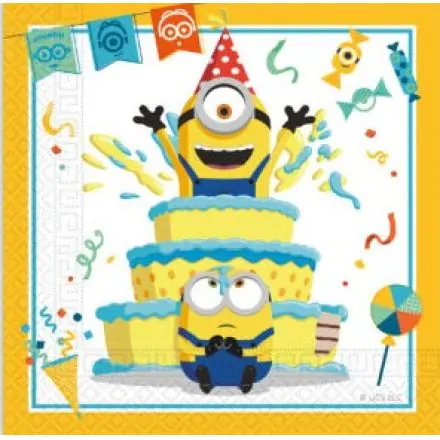 Minions 2 The Rise of Gru, Minyonok szalvéta 20 db-os 33x33 cm termékfotó