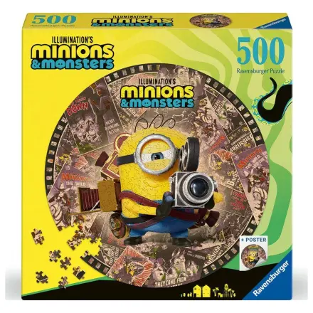 Minions kör alakú puzzle 500db-os termékfotó