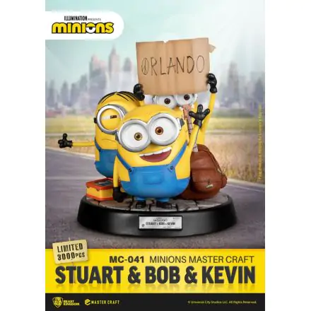 Minions Master Craft Stuart & Bob & Kevin szobor figura 35 cm termékfotó