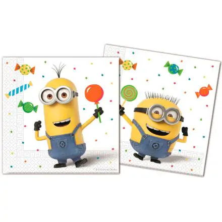 Minions, Minyonok Balloons Party szalvéta 20 db-os termékfotó