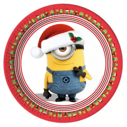 Minions, Minyonok XMAS Papírtányér 8 db-os 23 cm termékfotó