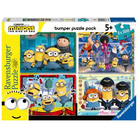 Minions puzzle 4x100 db-os termékfotó