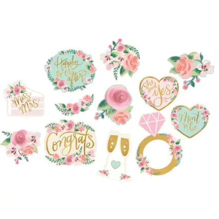 Mint To Be papír dekoráció 12 db-os szett termékfotó