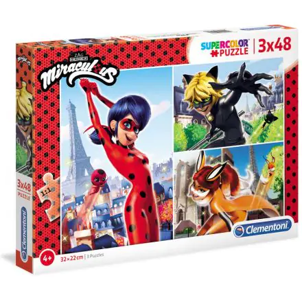 Miraculous Lady Bug puzzle 3x48db-os termékfotó